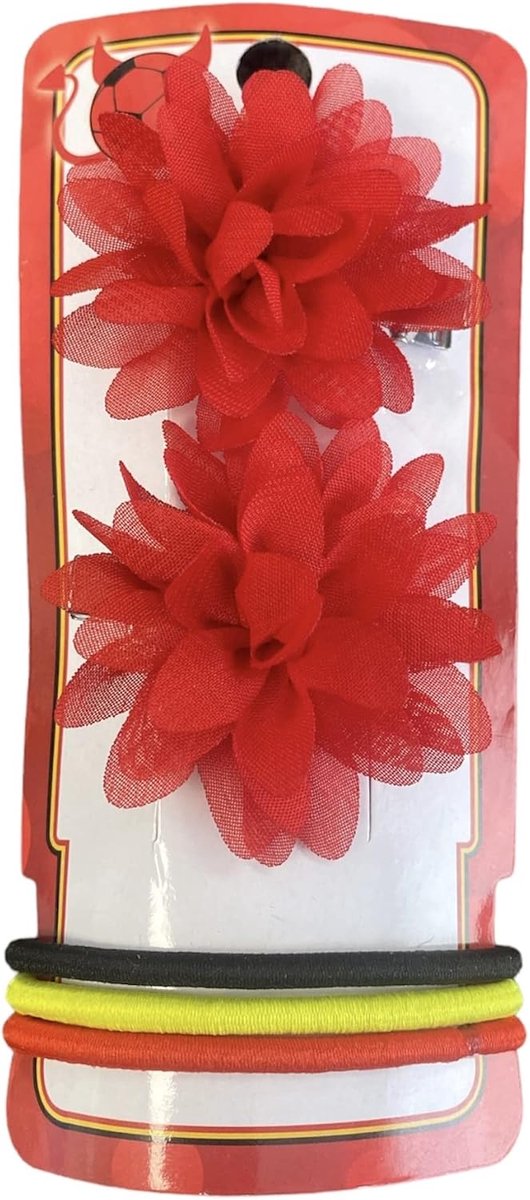 Haarsieraden Europees kampioenschap - 5 stuks - België - Perfect voor fans - ShopVlot