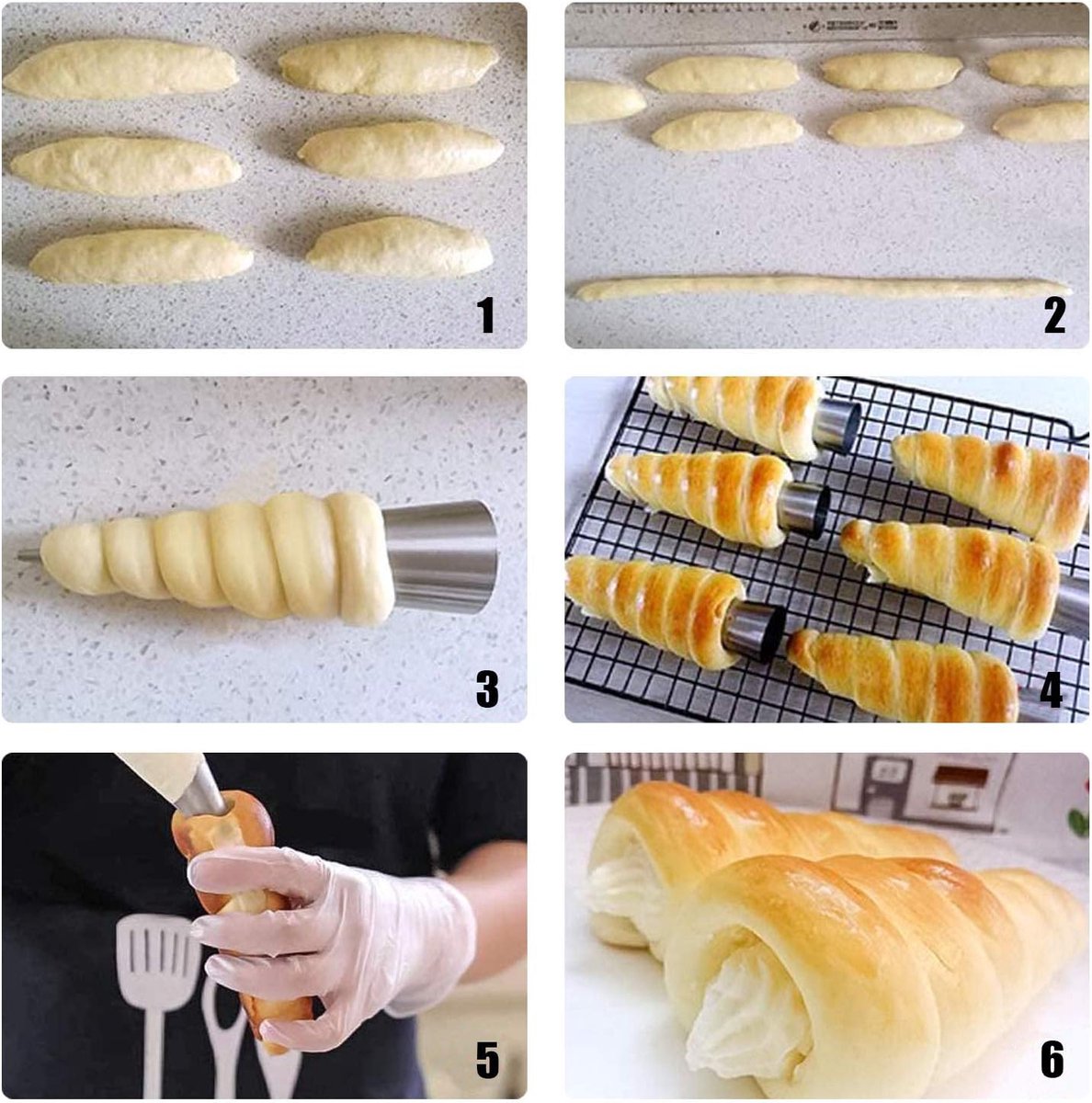 Cannoli tubes 41PCS - Rvs cremehoorn vormen - Inclusief spuitmondjes en reinigingsborstels - ShopVlot