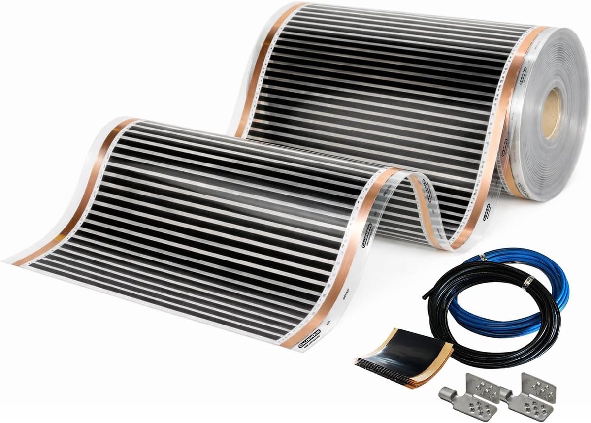 Infrarood verwarmingsfilm 150 W/m² - 50 cm breed - flexibele installatie - ideale oplossing voor vloerverwarming - ShopVlot