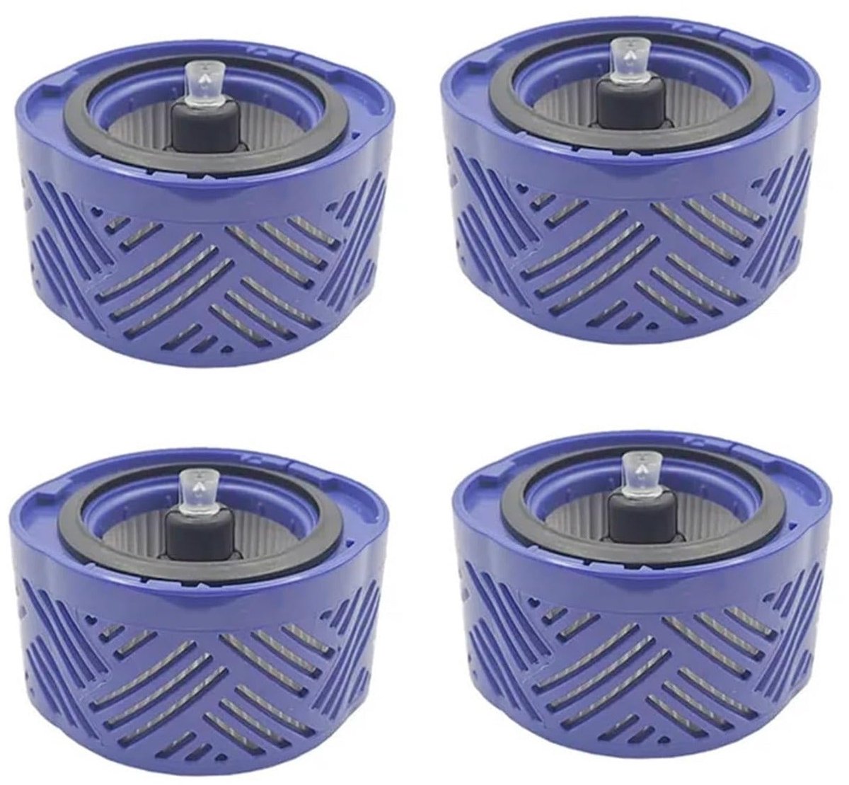 Thredo HEPA Filter geschikt voor Dyson V6 / DC59 Absolute Stofzuigers - Set van 4 Stuks - Wasbaar Uitblaasfilter - Vervangt 966912-03