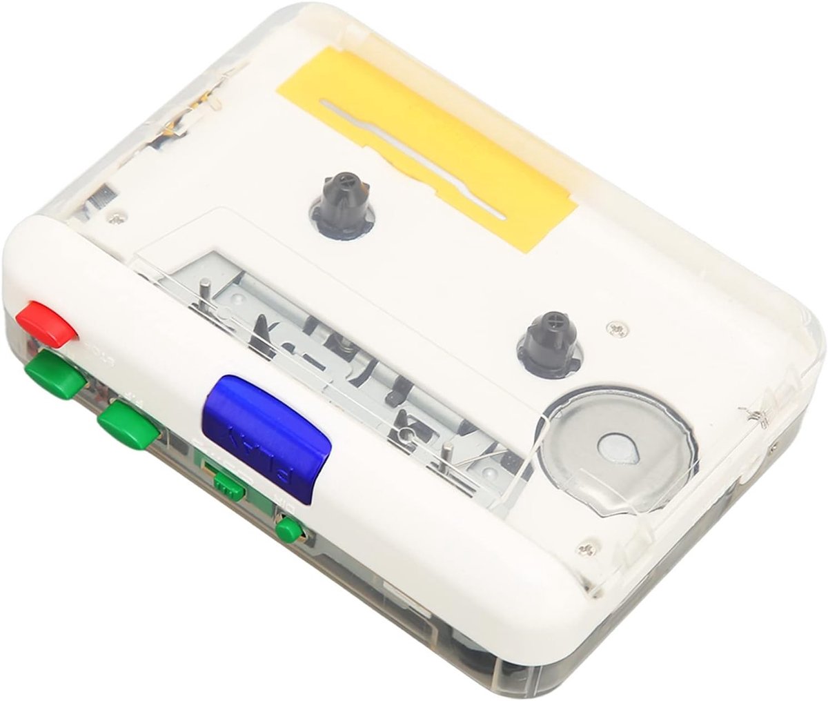 Draagbare USB Cassette naar MP3 Converter met 3.5MM Jack en Kleurige Knoppen voor Laptop en CD Branders, Perfect voor Muziekliefhebbers