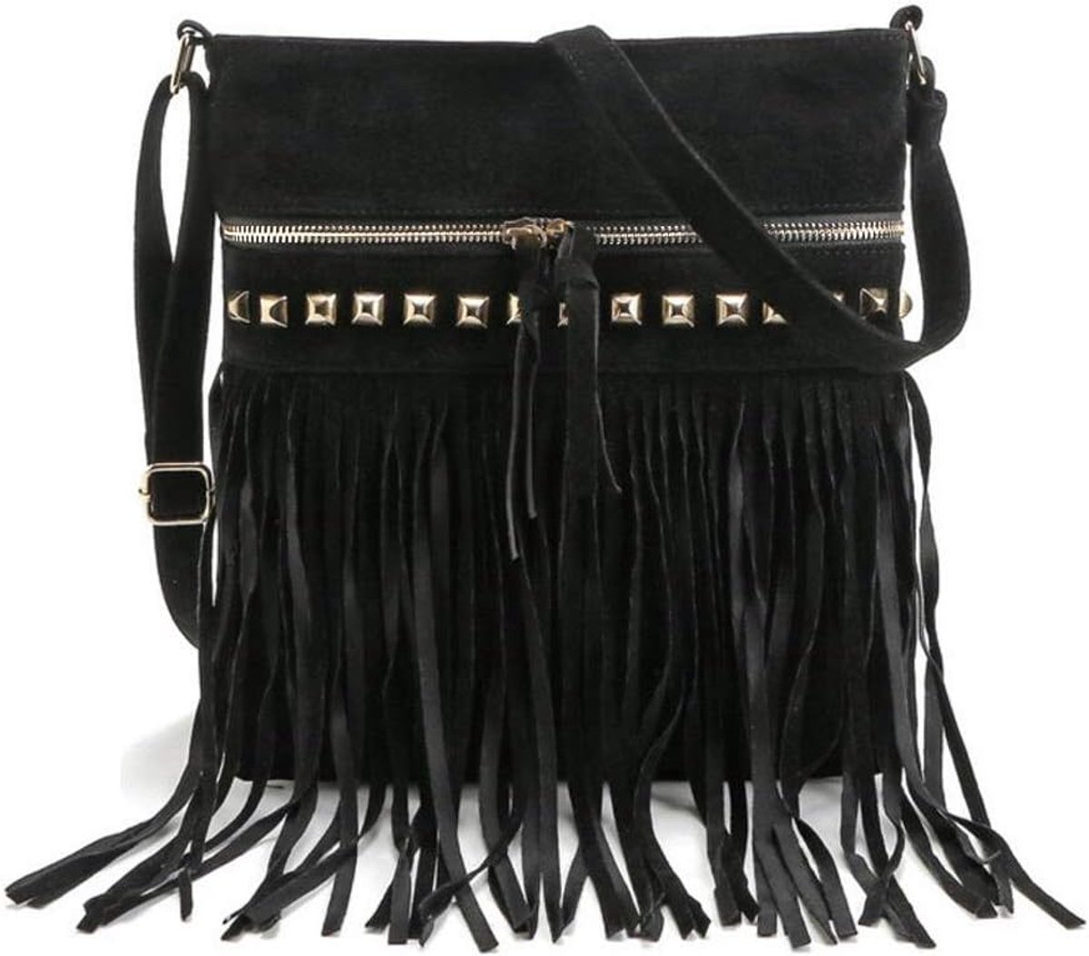 Tassel Shoulder Bag, Handbag, Shoulder Bag, Messenger Bag for Women, Black, One Size, Black, One size - ShopVlot