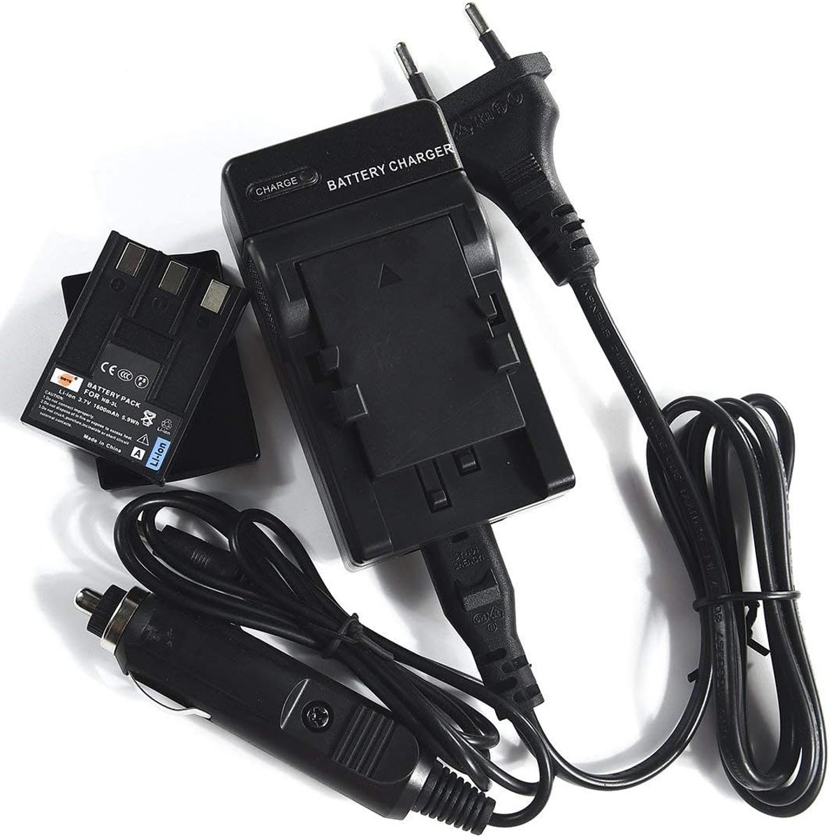 DSTE® Replacement Battery and DC17E Travel Charger Compatible with Canon NB-3L PowerShot SD10 SD100 SD110 SD20 SD500 - ShopVlot