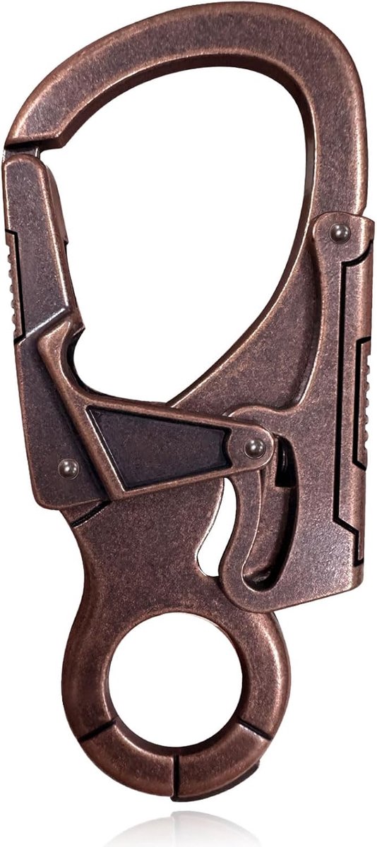 Muscle Carabiner, 3.1 Inch Aolly Thick Key Chain Clip for Men, Outdoor Camping, Hiking Accessories, Key Ring - ShopVlot