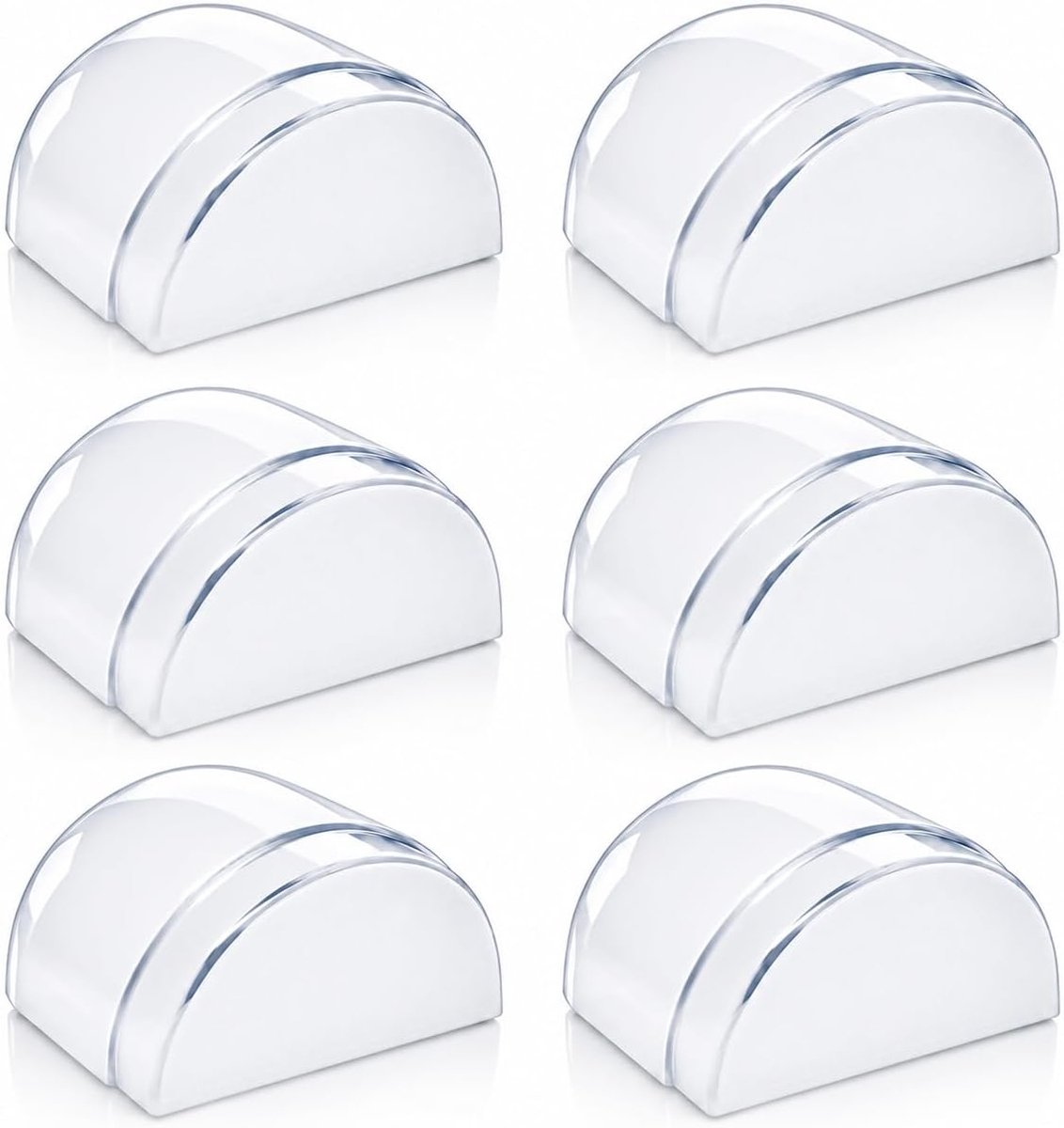 6 Pcs Door Stoppers Floor for Gluing, Door Buffer for Wall and Furniture Protection, Invisible Floor Door Stopper - ShopVlot
