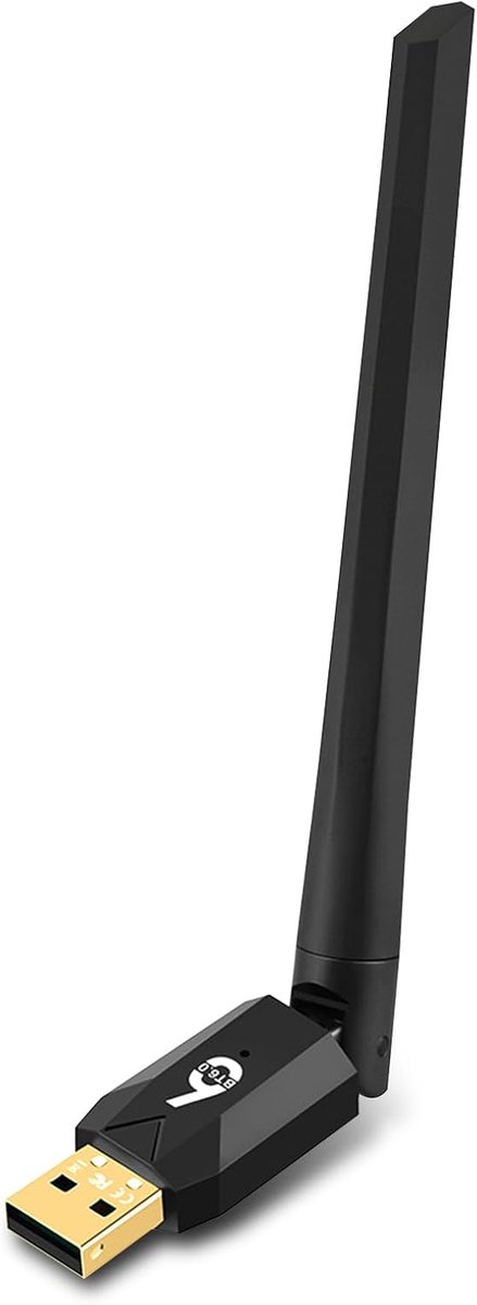 Bluetooth-adapter 6.0 met groot overdrachtsbereik, tot 5 apparaten gelijktijdig, groot bereik, lage latentie, voor pc - ShopVlot