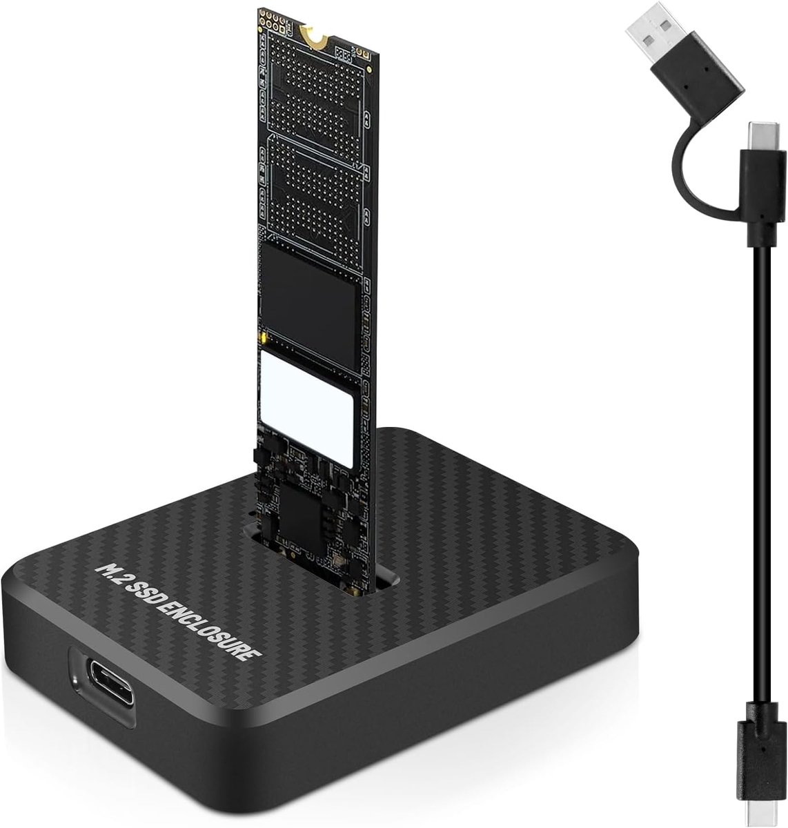 SSD docking station, USB 3.2 Gen 2 10 Gbps M.2 NVMe & SATA docking station, NVMe & NGFF SSD harde schijven adapter - ShopVlot