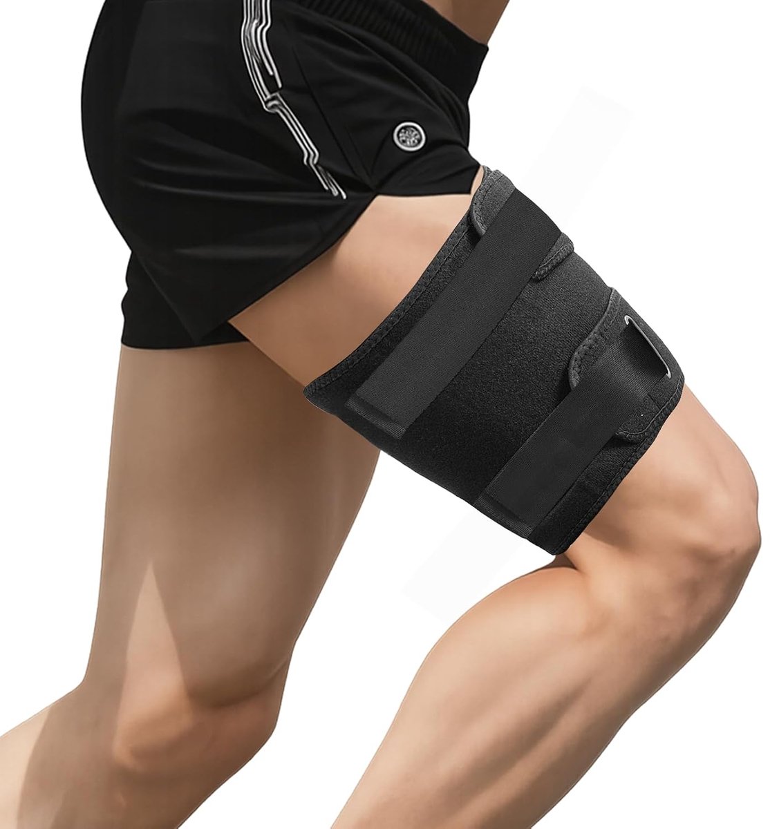 Thigh Bandage, Adjustable Thigh Compression Brace, Sports Thigh Brace, Thigh Pads to Relieve Thigh Pain and Sciatica - ShopVlot