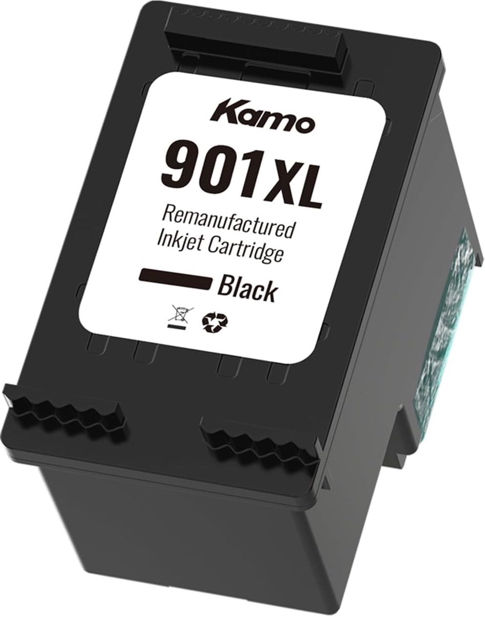 kamo 901XL (1 x Black) Ink Cartridges Compatible with HP 901 XL - ShopVlot