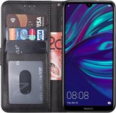 huawei y7 2019 hoesje bookcase zwart - Huawei y7 2019 hoesje bookcase zwart wallet case portemonnee book case hoes