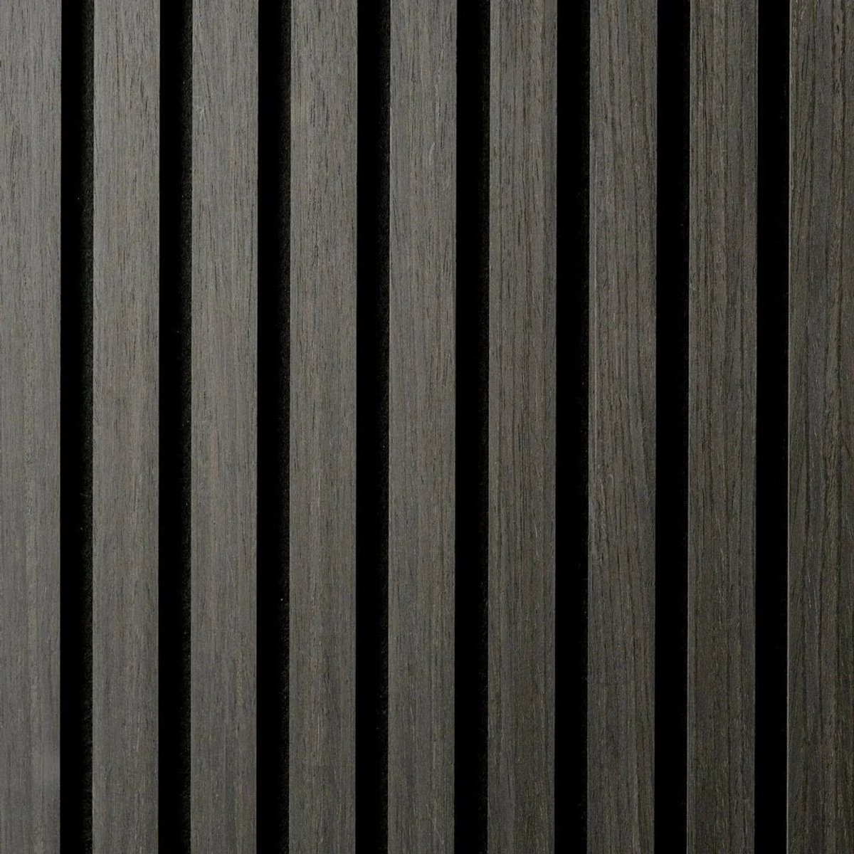 ZWART Eiken Akoestische Wandpanelen | Lattenwand Met Vilt | 260x60 cm | Akoestisch Paneel | Houten Wandbekleding | Geluidsabsorberend | Wanddecoratie | Akoestische Wandbekleding
