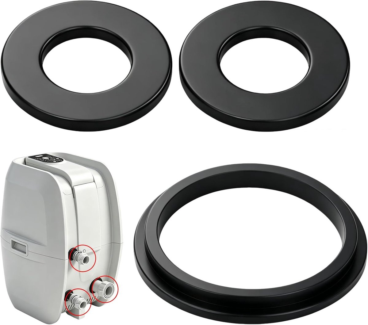 3 stuks afdichtingen voor Coleman Lay Z Spa A B C rubberen afdichtingsset afdichting reserveonderdelen zwembad - ShopVlot