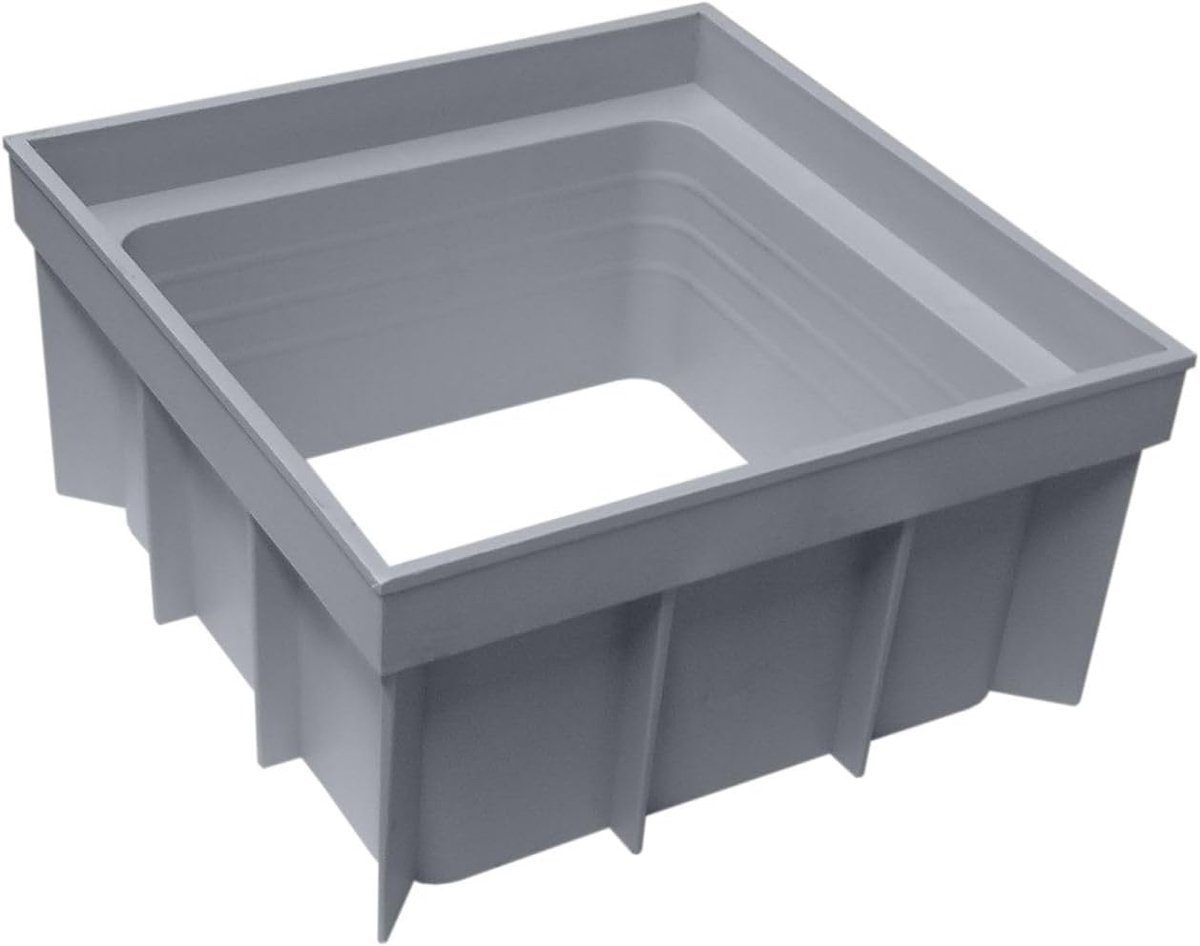 Aansluiting 200 x 200 mm - Verhoogbare afvoer - Geschikt voor PVC put - Eenvoudig aan te passen - ShopVlot