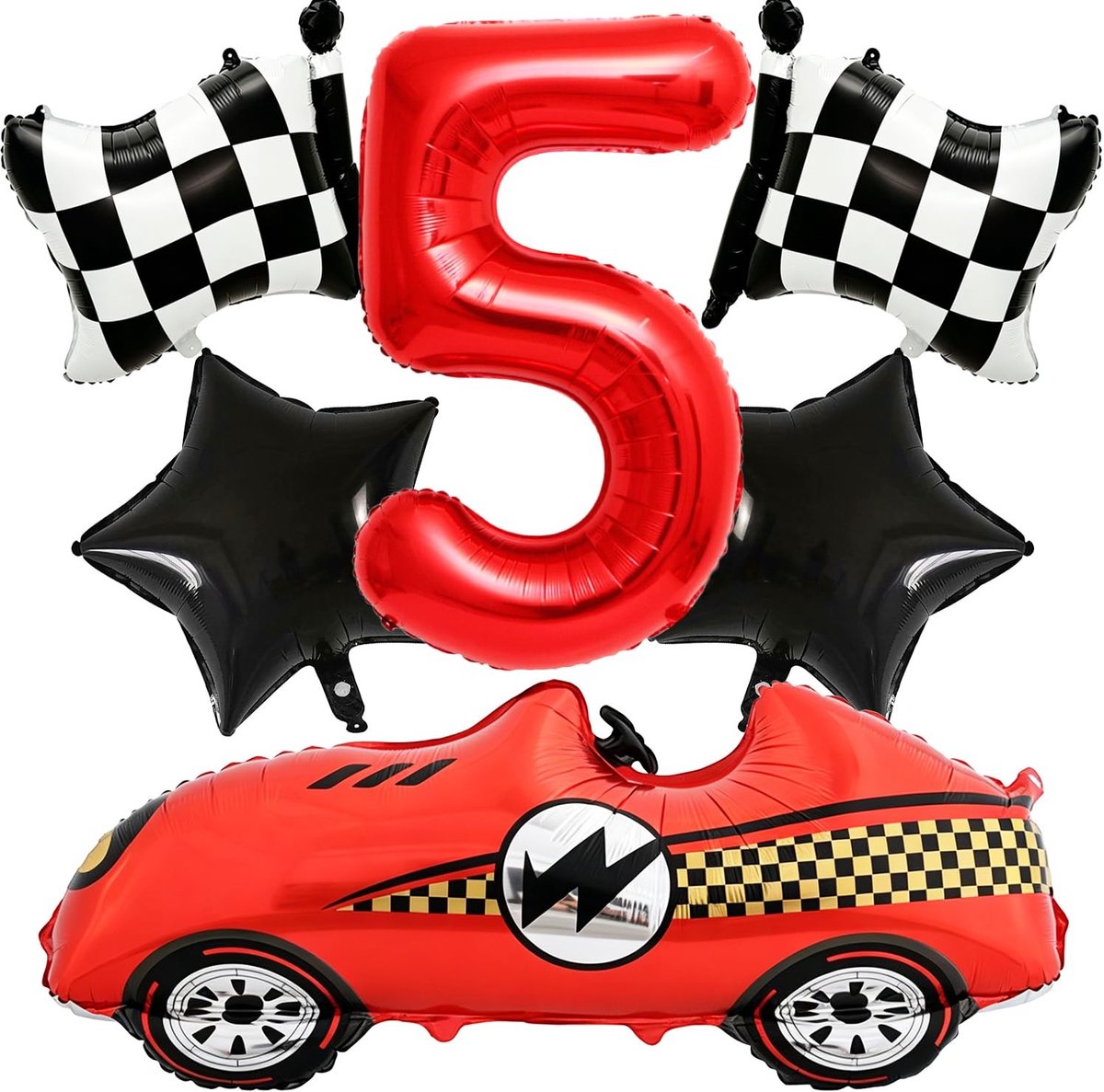 Verjaardag Ballonnen Set met Racewagen Thema