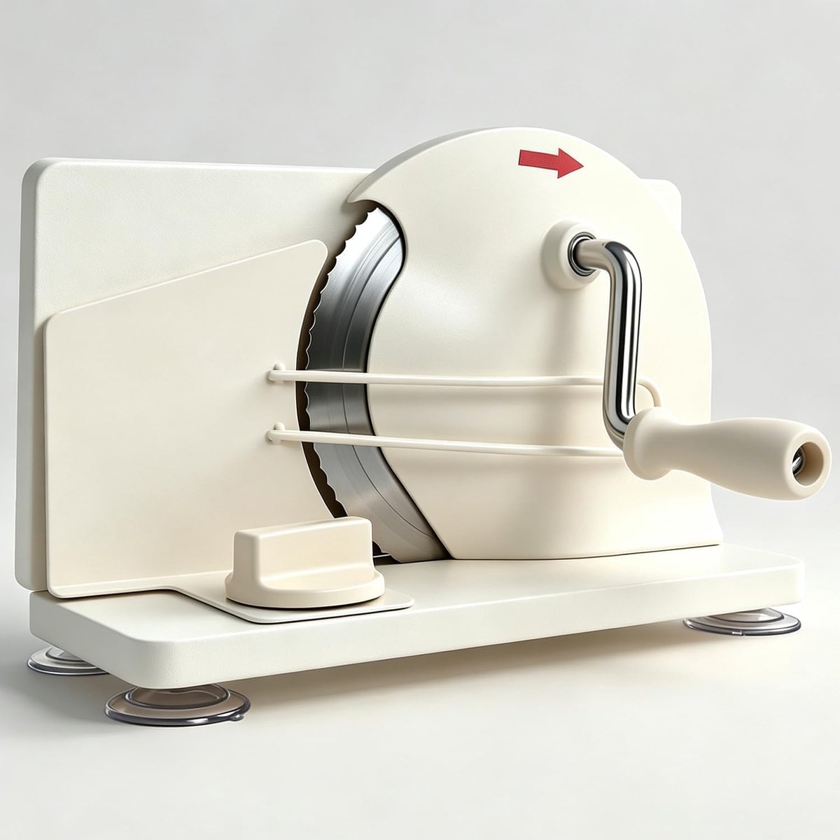 Handmatige broodsnijmachine - instelbare snijdikte - inklapbare sokkel - perfect voor nauwkeurig snijden - ShopVlot