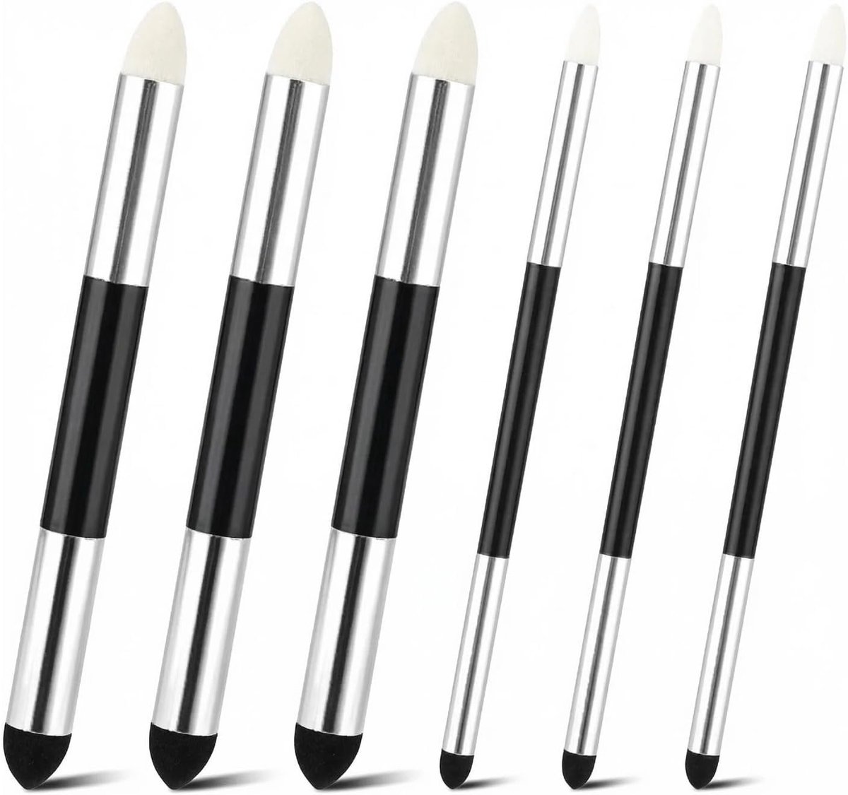 Set van 6 spons-gummetjes - dubbelzijdig - herbruikbaar - ideaal voor kunststudenten - ShopVlot