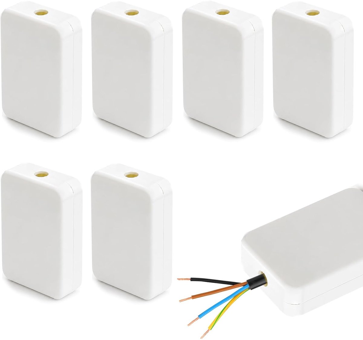Aftakdoos mini 55 x 35 x 15 mm - waterdicht - compact - 6 stuks - ShopVlot