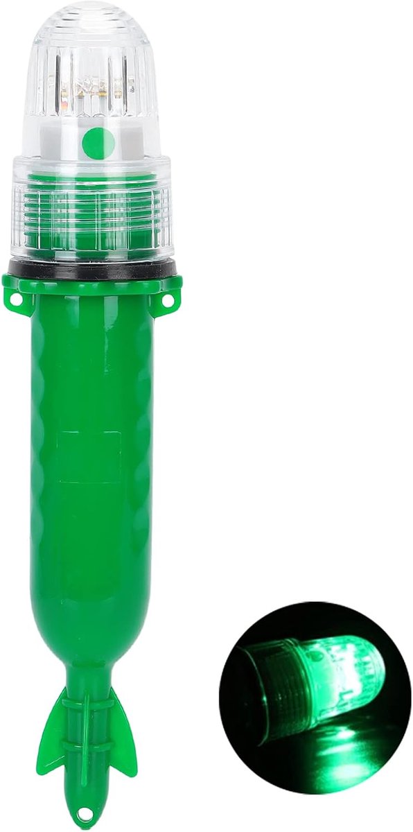 Night Fishing LED Beacon Lamp, Intelligent Light Control IP65 Waterproof Underwater Finder Attractor Submersible Boat - ShopVlot