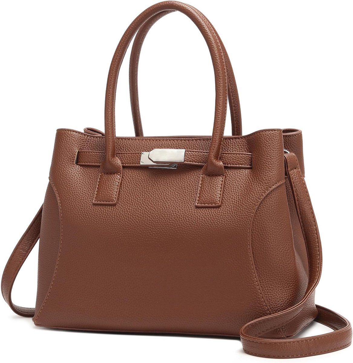 Travistar Women's Handbag Medium Shoulder Bag Women's Elegant Shoulder Bag Faux Leather Crossbody Bag Fashion Handle - ShopVlot