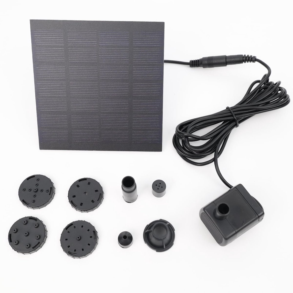 Solidchoice - Zonne-energie Fontein met Submersibele Waterpomp voor Tuin