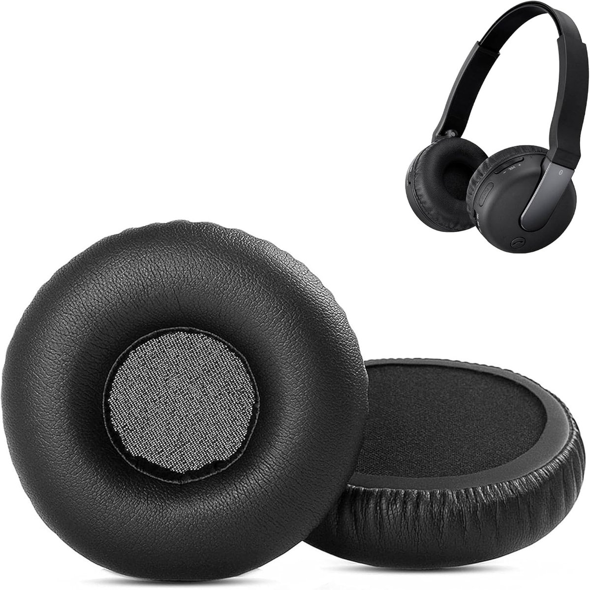 Ear Pads Compatible with Sony DR-BTN200 BTN200 BTN 200 Headphones Ear Pads Replacement Cushion (Protein Leather/Memory - ShopVlot