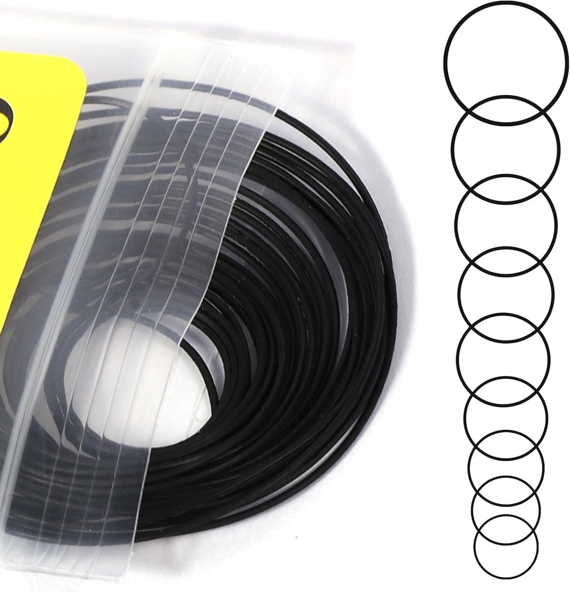 28 Pcs O-Ring Watch Back Seal Ring, 0.6mm Waterproof Rubber Watch Back Seal Set for Watch Repair Accessories - ShopVlot