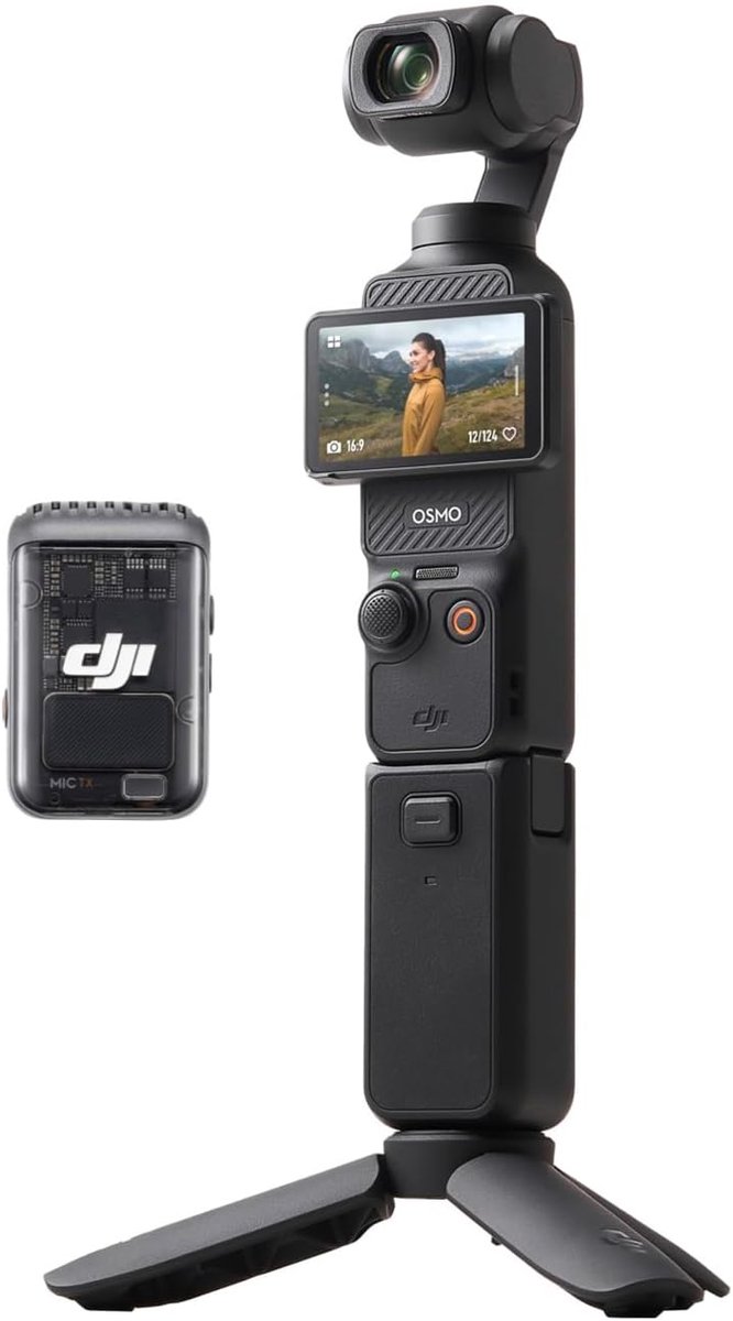 Vlogcamera 4K 120fps – 1-inch CMOS – 3-Axis Stabilisatie – 2-inch Touchscreen – Inclusief Microfoon