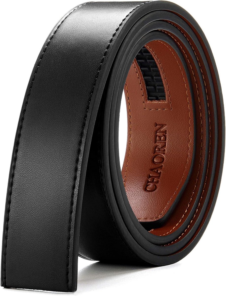 Herenriem zonder gesp - Automatische riem - Leer 35mm - Perfecte pasvorm 100-110cm - ShopVlot