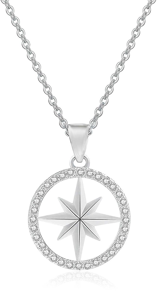 Solidchoice - Achtpuntige Ster Ketting voor Fans met Unieke Fotokaarten