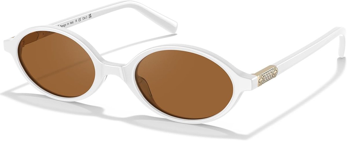 Zonnebril dames - gepolariseerd - smal acetaatframe - 99,99% UV-bescherming - ShopVlot