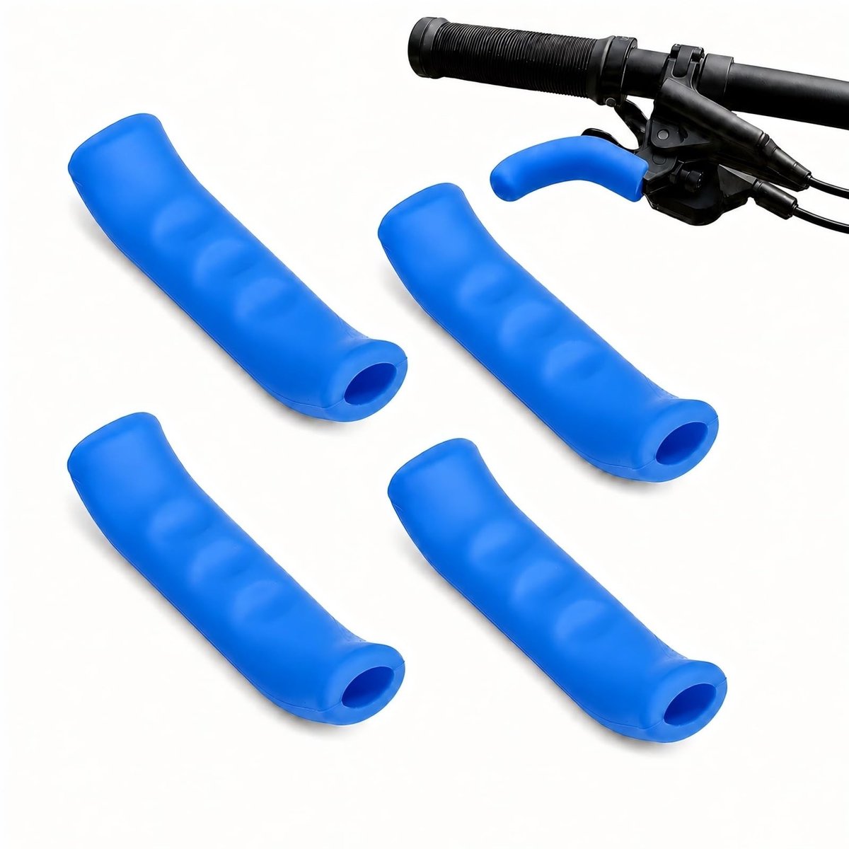 Solidchoice - Set van 4 Siliconen Hoezen voor Fietsremhendels