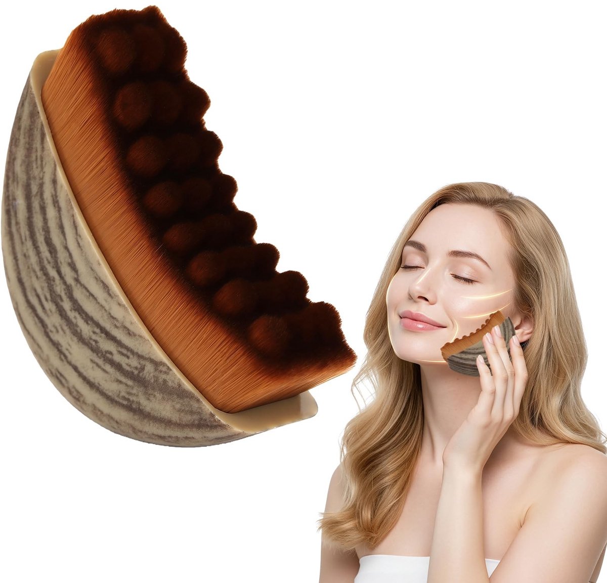 Solidchoice - Lymfedrainage Borstel voor Gezichtsmassage