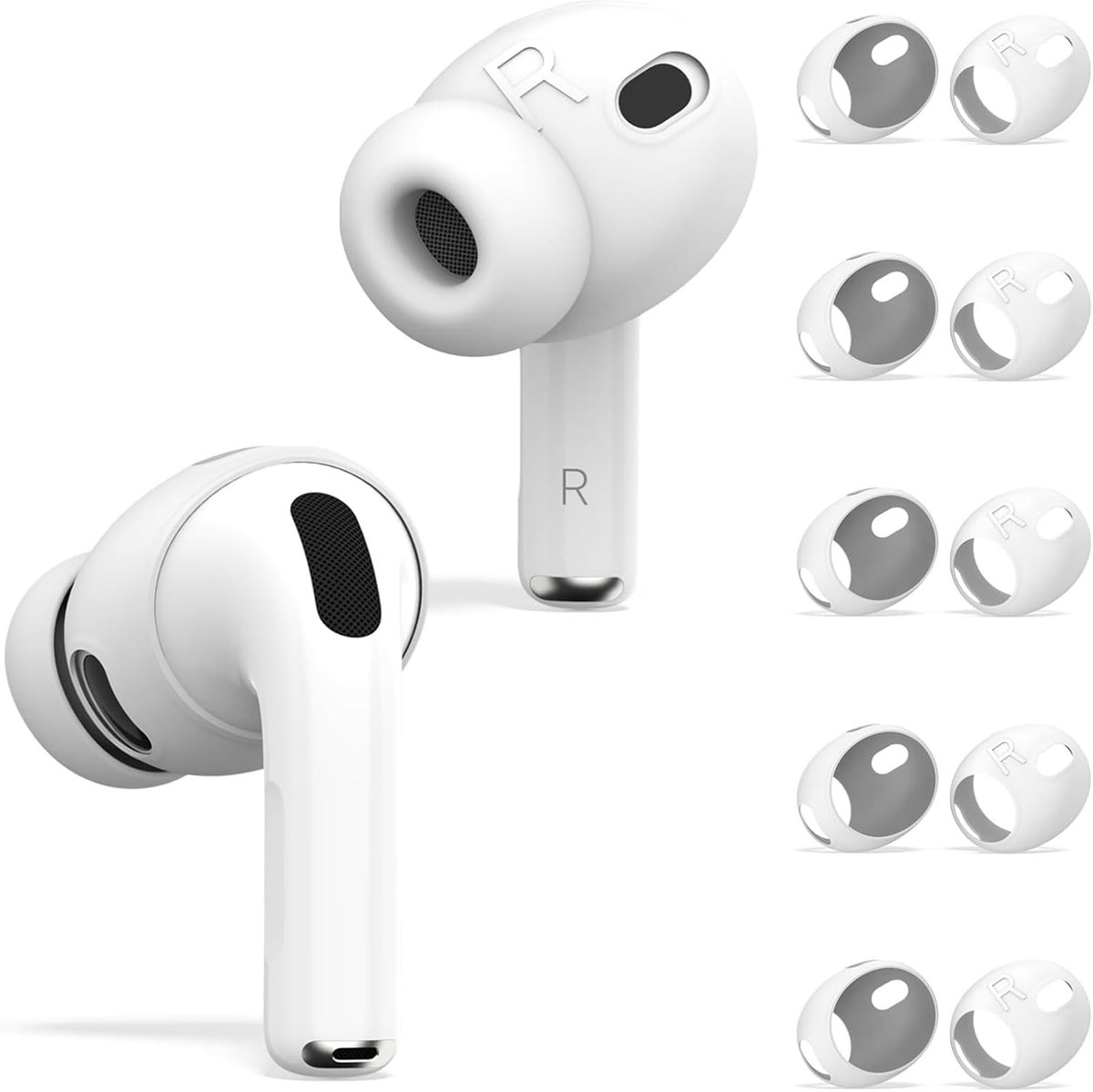 Solidchoice - Set van 5 Zachte Silicone Oorkussens voor AirPods Pro 3
