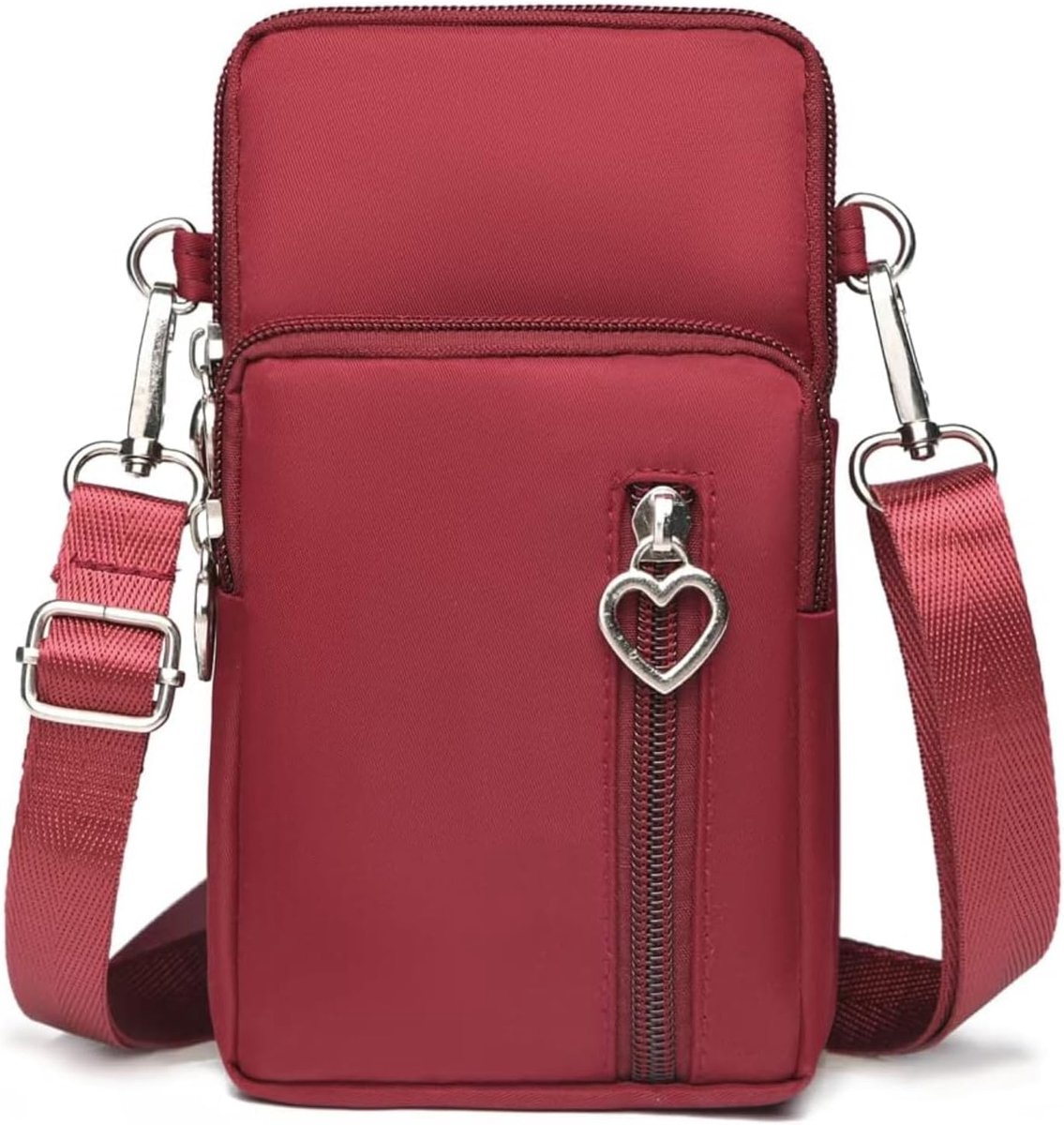 Mobiele telefoon tas dames - kleine schoudertas - crossbody tas - ideaal voor hardlopen - ShopVlot