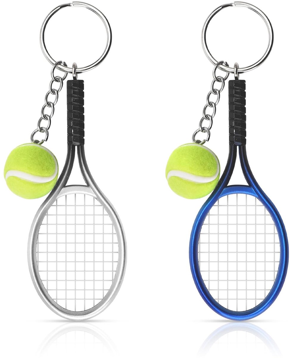 Solidchoice - Set van 2 Tennis Sleutelhangers voor Sportliefhebbers