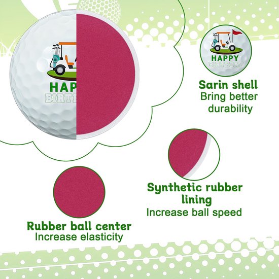 Solidchoice - Golf Cadeauset met 3 Persoonlijk Aangepaste Golfballen — afbeelding 2