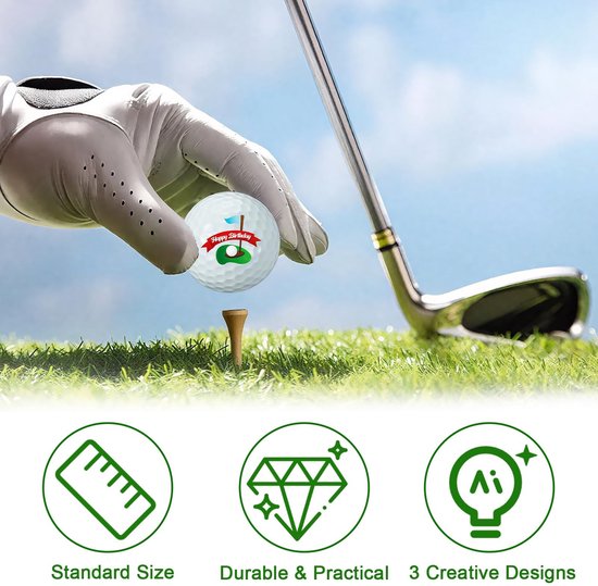 Solidchoice - Golf Cadeauset met 3 Persoonlijk Aangepaste Golfballen — afbeelding 3