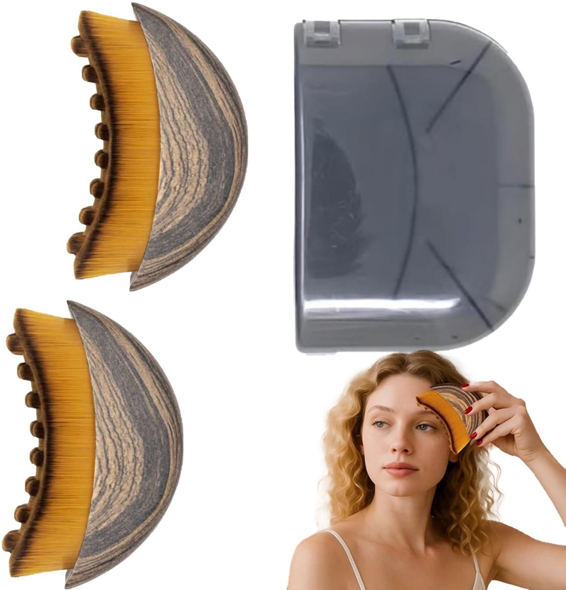 Solidchoice - Set van 2 Ergonomische Lymfedrainage Gezichtsborstels