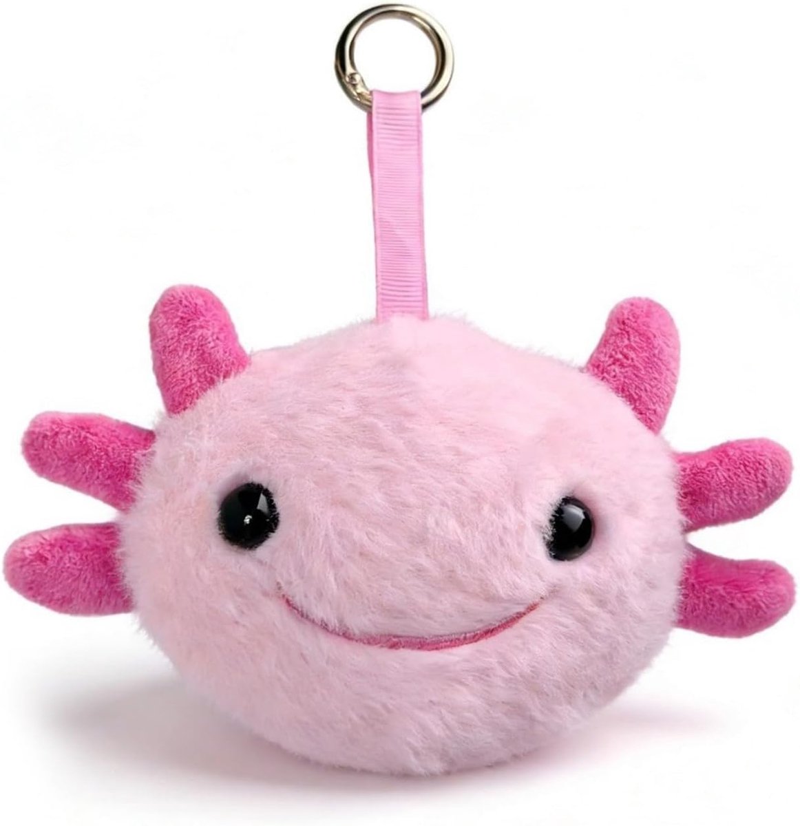 Pluche Axolotl Sleutelhanger - Schattig in Roze - Perfect voor Kinderen - Leuk Accessoire voor Dagelijks Gebruik - ShopVlot