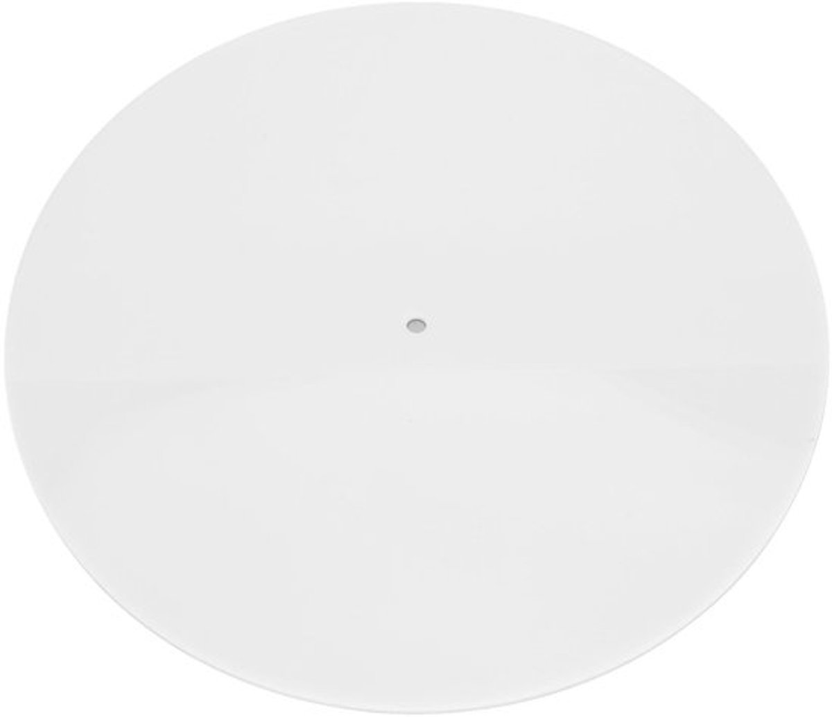 Acryl draaitafelmat, vervangende acrylplaat schotel slipmat voor 12 inch draaitafelmat, antistatische slipmat, universele draaitafel slipmat (WIT)