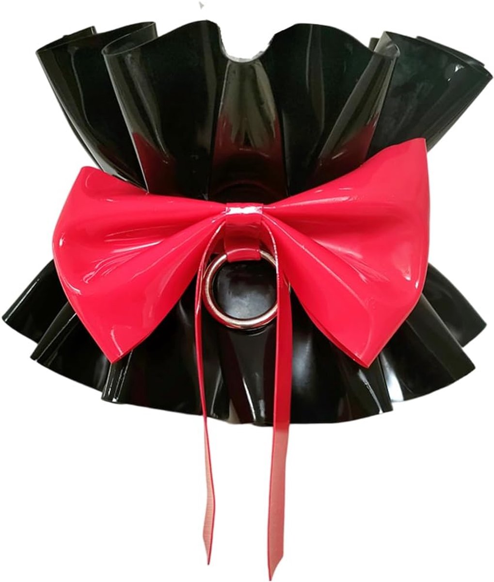 Latex halsband voor vrouwen - handgemaakt - verwijderbare gothic stijl - perfect voor cosplay kostuums - ShopVlot