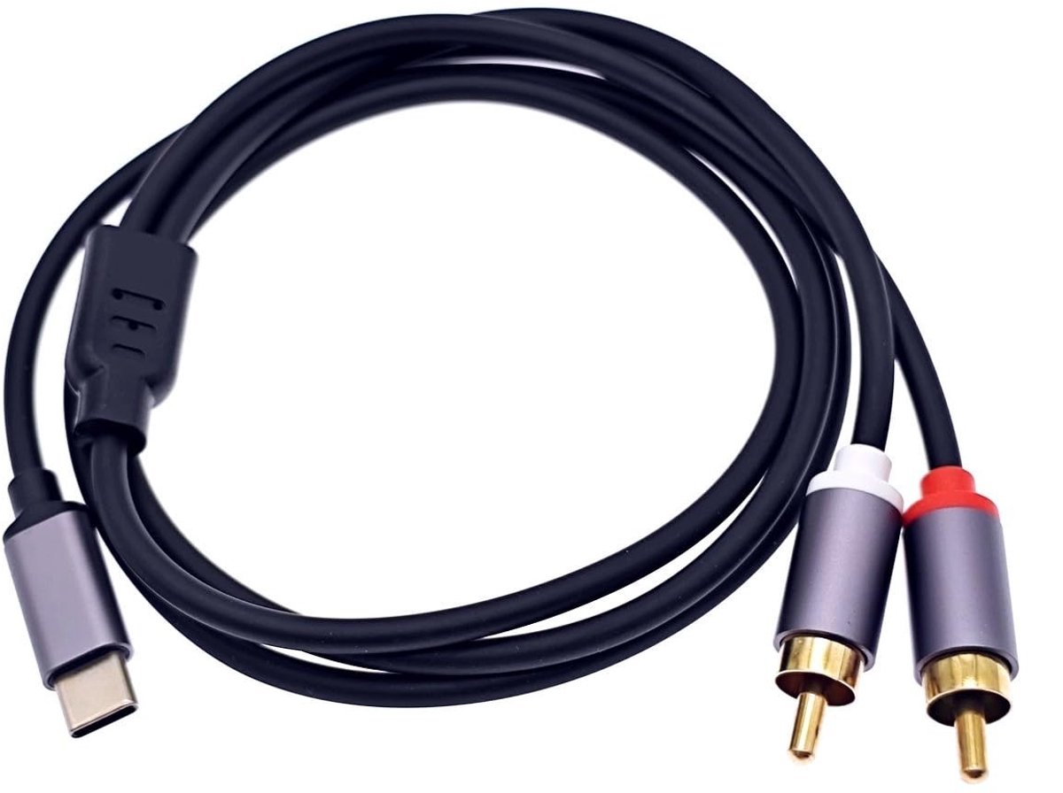 Solidchoice - USB C naar RCA Audio Kabel 1m