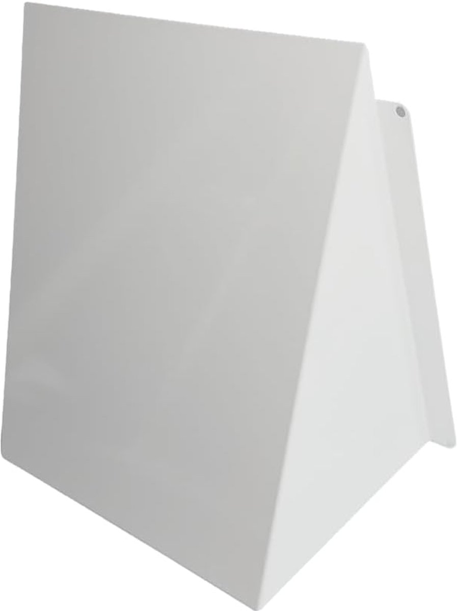 Ventilatierooster 150 mm x 150 mm - Wit metaal - Weerbestendige afdekking - Ideaal voor afzuigkap buiten - ShopVlot
