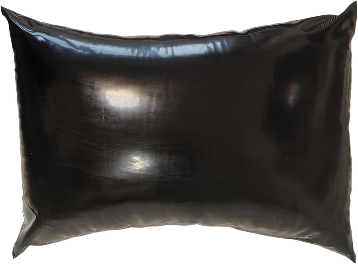 Latex kussenhoes met rits - 20x28 inch - waterdicht latex - beschermt latex kleding - ShopVlot