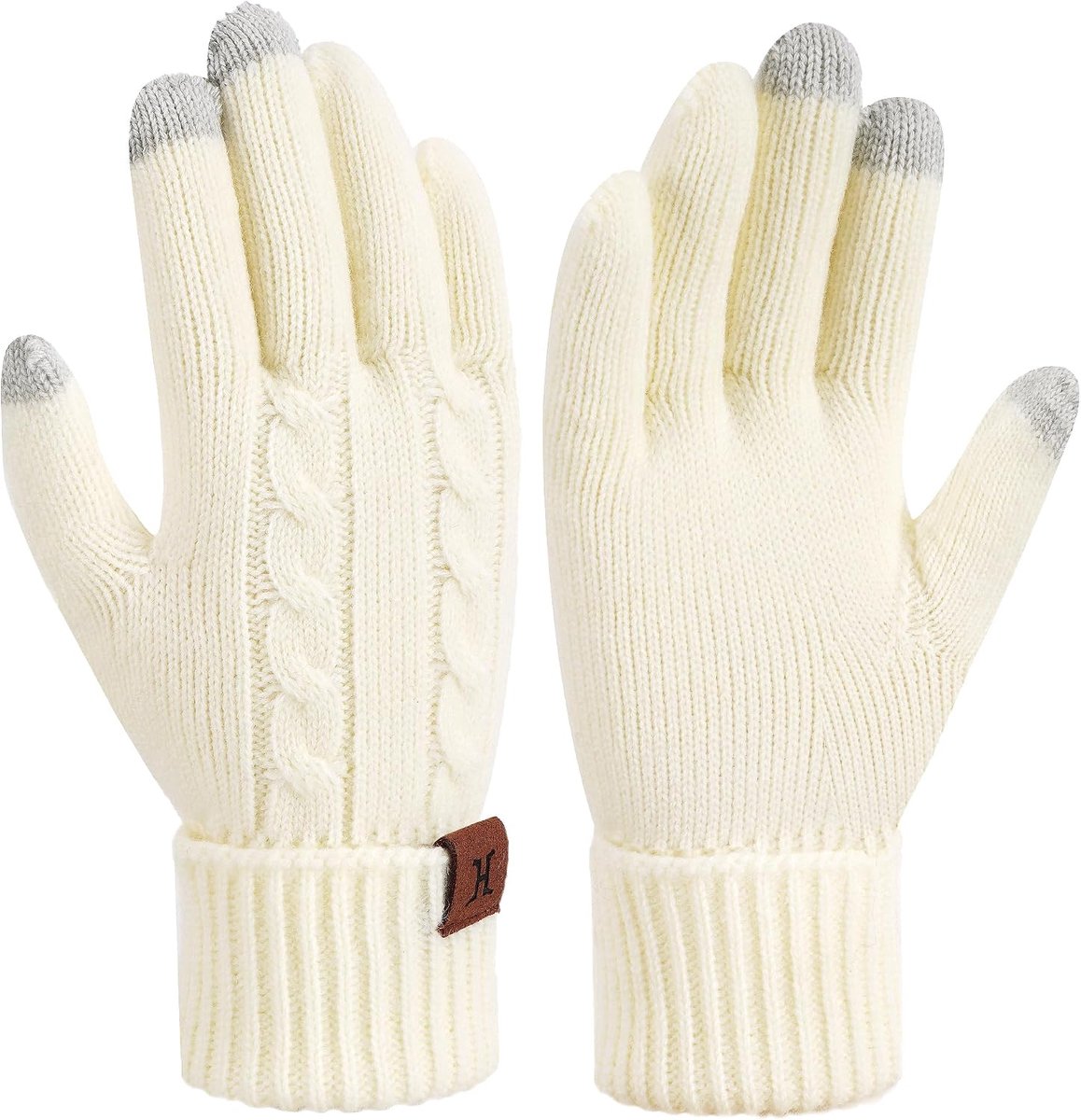 Vrouwen winterhandschoenen - warme, thermische gebreide handschoenen - elastische manchetten - touchscreen gebruik - ShopVlot