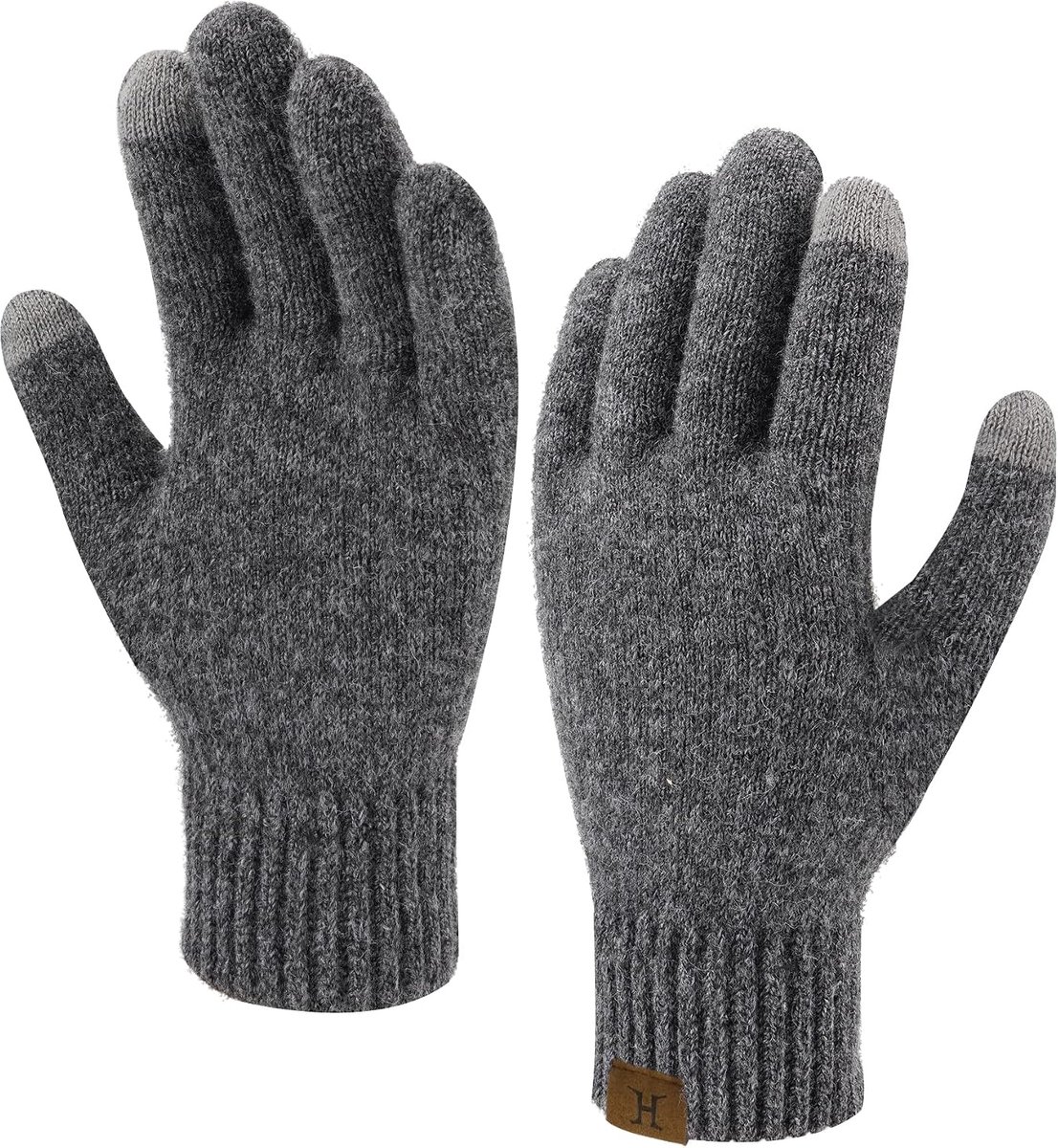 Dames warme touchscreen handschoenen - thermisch - gebreid - comfortabel voor buitengebruik - ShopVlot