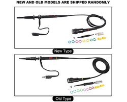 Siglent P2200 Oscilloscoop Probe - 200 MHz - Zwart - 1X/10X Verzwakkingsverhouding