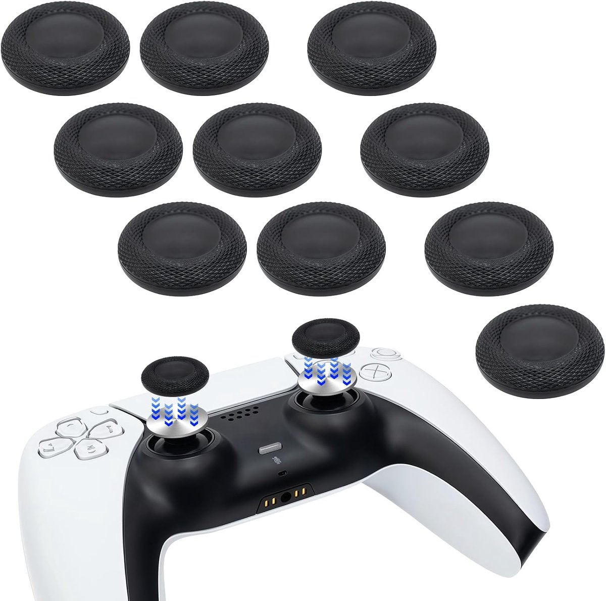 Thumb Grip Joystick Caps voor PS5/PS4 - Antislip & Laser Textured - Verbeter grip - Vervang je controllersticks - ShopVlot