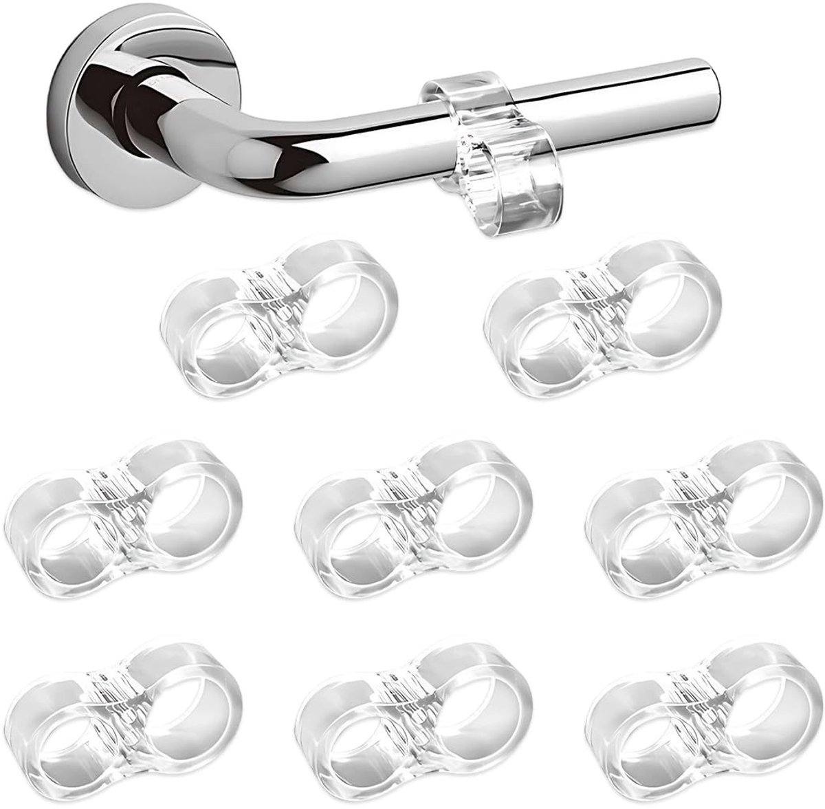 Solidchoice - Transparante Silicone Deurstoppers voor Wandbescherming