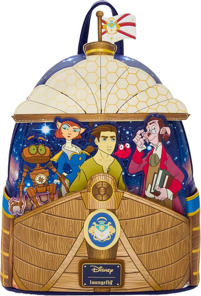 Disney Loungefly - Treasure Planet RLS Legacy Mini Backpack – Disney Piratenplaneet Rugzak - USA exclusive
